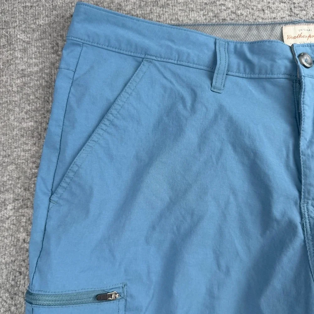 Weatherproof Vintage Shorts Mens 36 Blue Regular Fit Nylon Spandex Cargo 1361276
